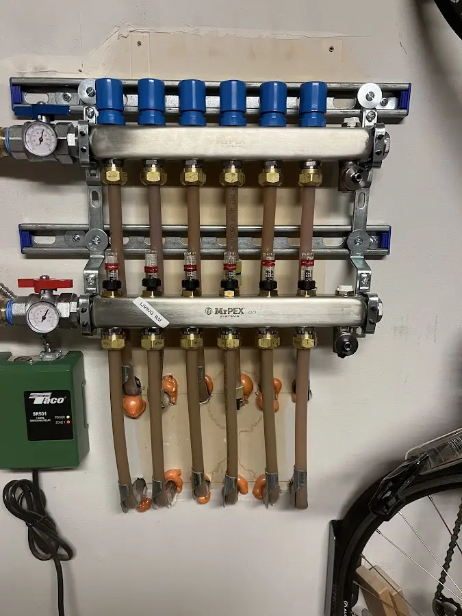 Plumber performing Leak Detection at a residential property in Moose Lake